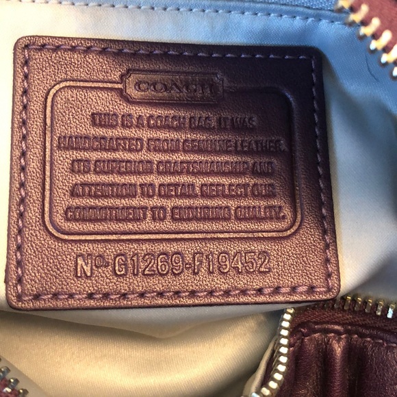 Plum color Coach Hobo bag- like new! - Picture 7 of 10